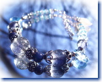 ブルールチル（藍針水晶）藍の光ブレスレット【天然石アクセサリーFROMS】